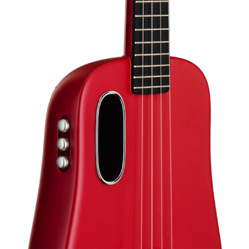 Lava Music LAVA U Red 26" FreeBoost Acoustic-Electric Ukelele w/Space Case-ukulele-Lava Music-Hermes Music